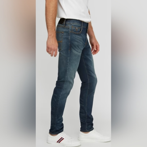 Guess~ Sammy Super Stretch Blue Jeans 38X30 - Picture 10 of 11